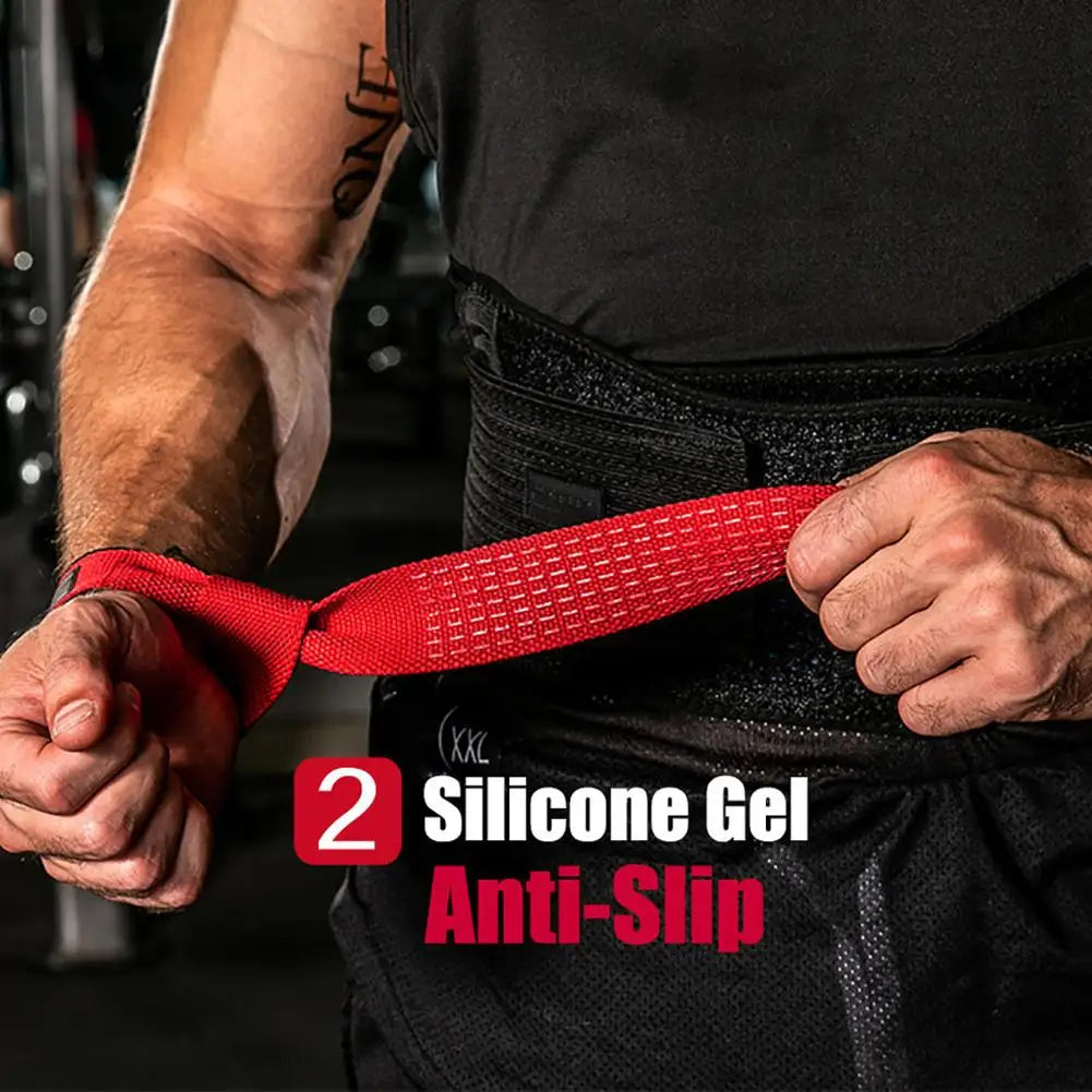 Silicone Weightlifting Straps – Anti-Slip Wrist Support