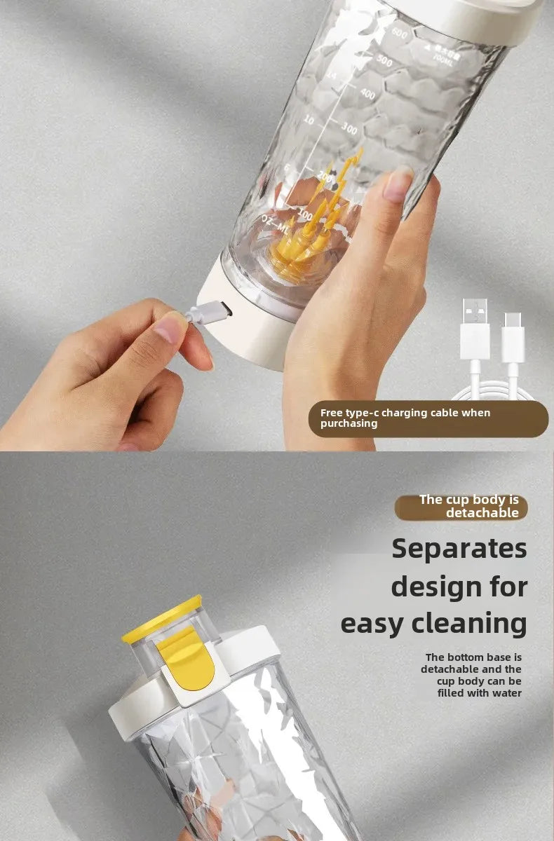 Premium Electric Protein Shaker – USB Rechargeable Mixer