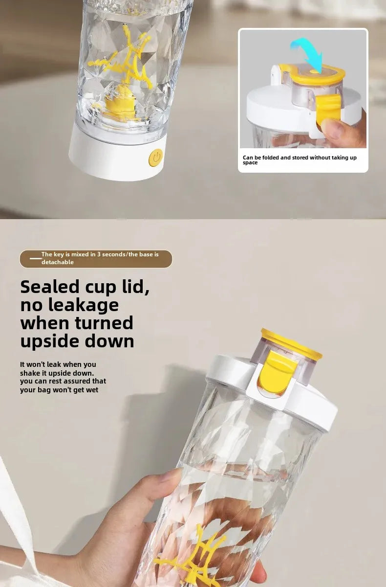Premium Electric Protein Shaker – USB Rechargeable Mixer