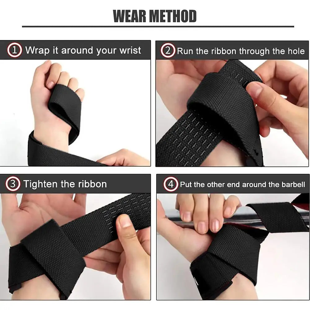 Silicone Weightlifting Straps – Anti-Slip Wrist Support