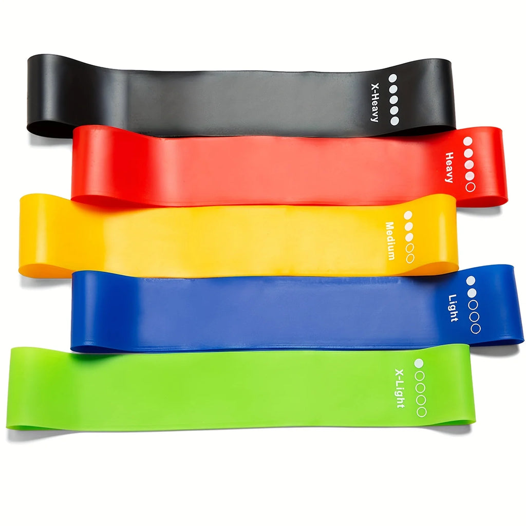Resistance Bands 5 Levels Set for Home Workout & Fitness