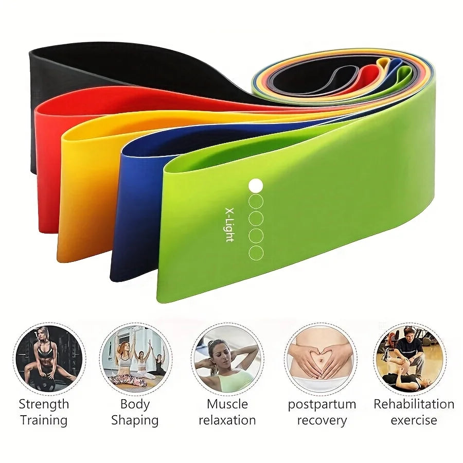 Resistance Bands 5 Levels Set for Home Workout & Fitness