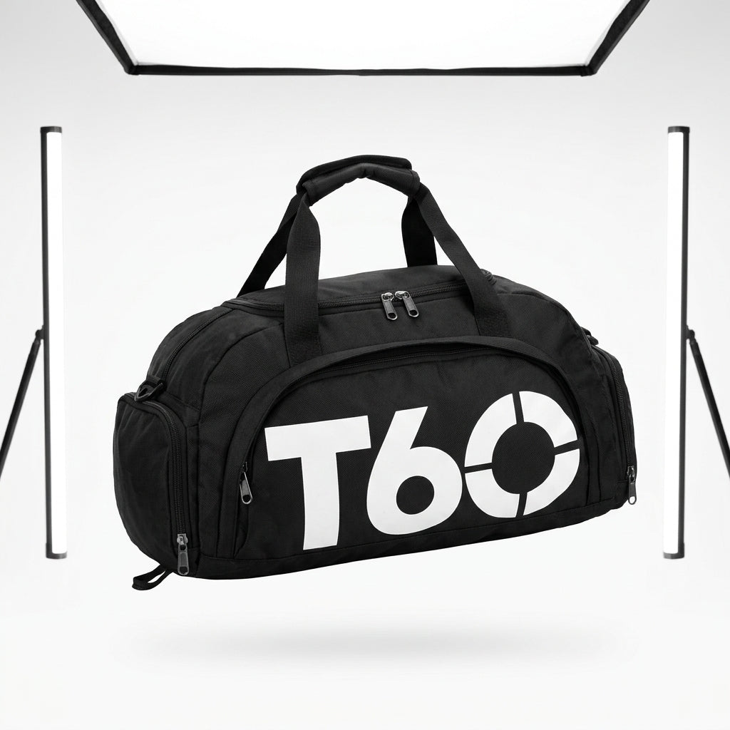 Waterproof Sports Gym Backpack — Floating - Hero | Generated by Modelize
